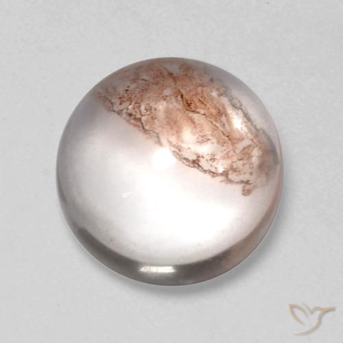 Quartzo Com Marcassita Multicolorido Natural 5.76ct, Redondo, Transparente