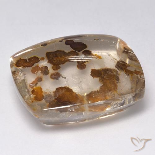 Quartzo Com Marcassita Multicolorido Natural 28.55ct, Almofada, Transparente