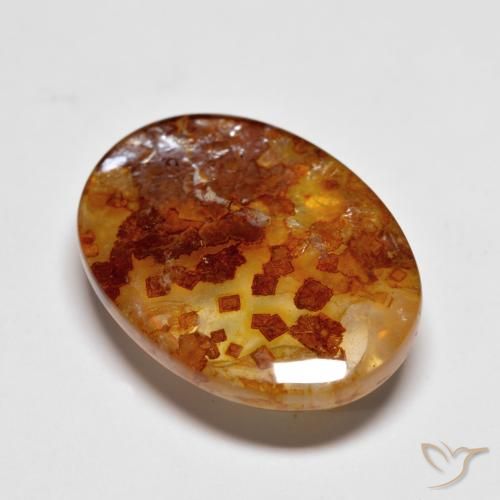 Quartzo Com Marcassita Multicolorido Natural 11.98ct, oval, Transparente