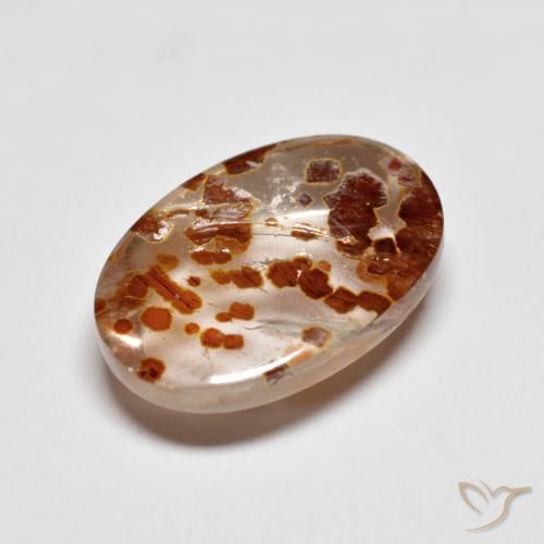 Quartzo Com Marcassita Multicolorido Natural 6.22ct, oval, Transparente