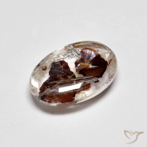 Quartzo Com Marcassita Multicolorido Natural 3.36ct, Corte Oval, Transparente