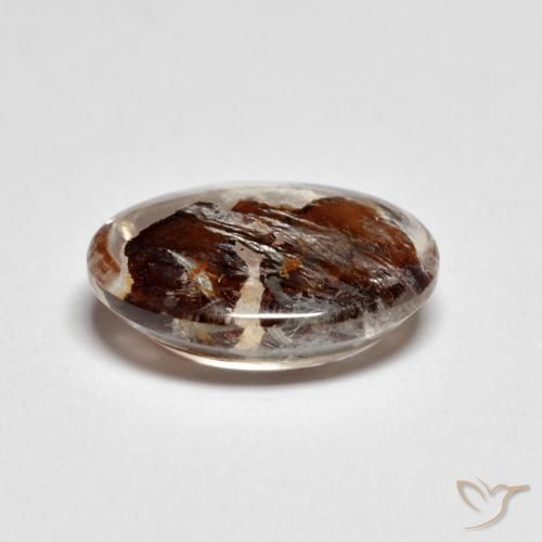 Quartzo Com Marcassita Multicolorido Natural 3.36ct, Corte Oval, Transparente