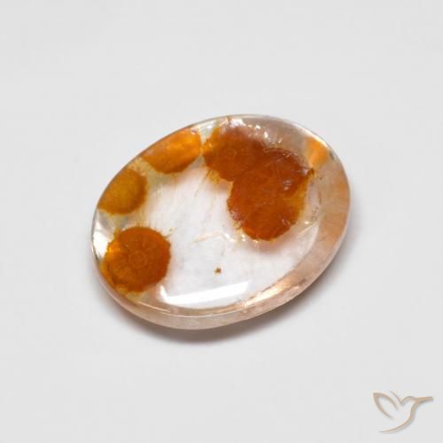 2.39ct Natural Multicolorido Quartzo Com Marcassita, oval, Transparente