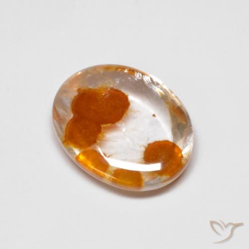 Quartzo Com Marcassita Multicolorido Natural 2.39ct, oval, Transparente