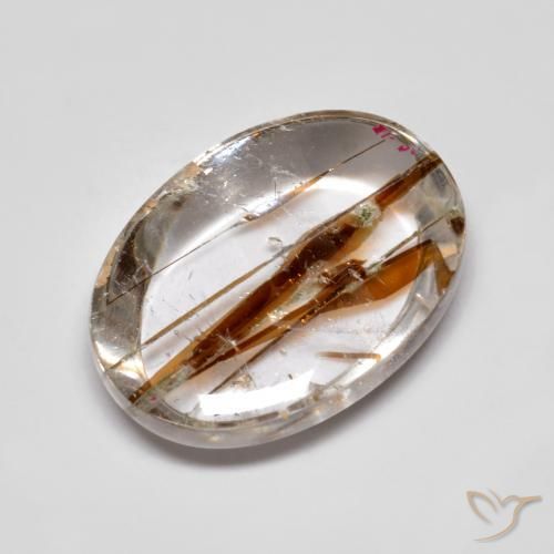Quartzo Com Marcassita Multicolorido Natural 10.33ct, oval, Transparente