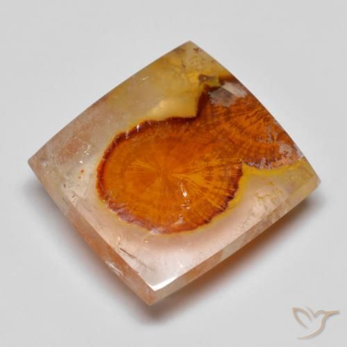 11.15ct Natural Multicolorido Quartzo Com Marcassita, Quadrado, Transparente