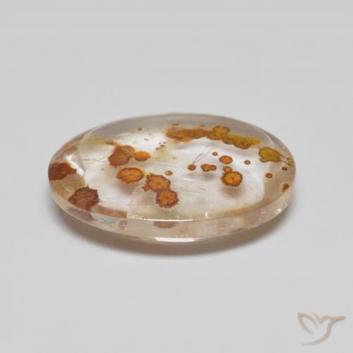 Quartzo Com Marcassita Multicolorido Natural 5.58ct, oval, Transparente
