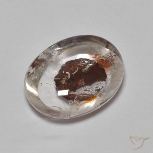 Quartzo Com Marcassita Multicolorido Natural 6.33ct, oval, Transparente