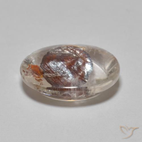 Quartzo Com Marcassita Multicolorido Natural 6.33ct, oval, Transparente