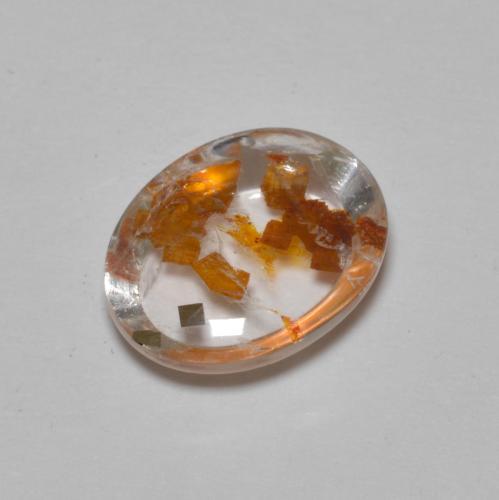 Quartzo Com Marcassita Multicolorido Natural 2.57ct, Corte Oval, Transparente