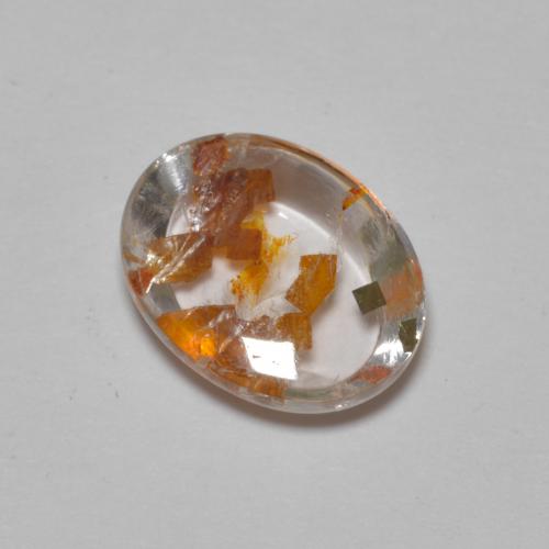 Quartzo Com Marcassita Multicolorido Natural 2.57ct, Corte Oval, Transparente