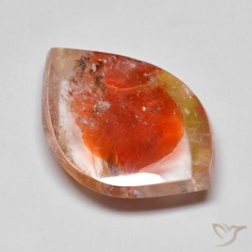 14.85ct Natural Multicolorido Quartzo Com Marcassita, Chique, Transparente