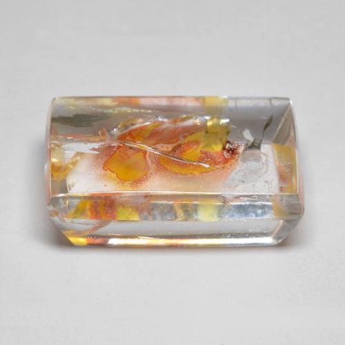 Quartzo Com Marcassita Multicolorido Natural 12.19ct, baguete, Transparente