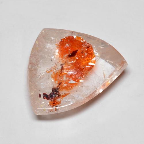 Quartzo com marcasita multicolorido natural 13,35ct, forma extravagante, transparente