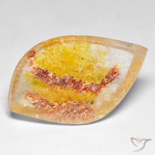 14.09ct Natural Multicolorido Quartzo Com Marcassita, Chique, Transparente