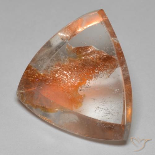 Quartzo Com Marcassita Multicolorido Natural 17.86ct, Trilhão, Transparente