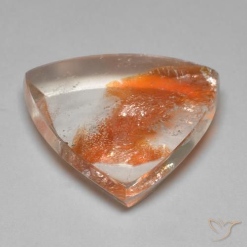 Quartzo Com Marcassita Multicolorido Natural 17.86ct, Trilhão, Transparente