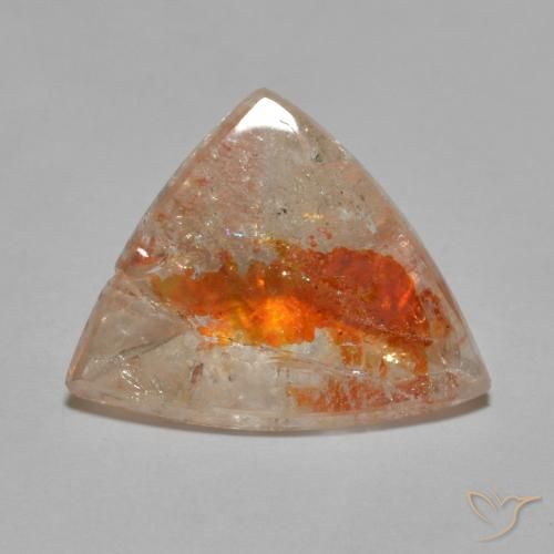 Quartzo Com Marcassita Multicolorido Natural 7.67ct, Trilhão, Transparente