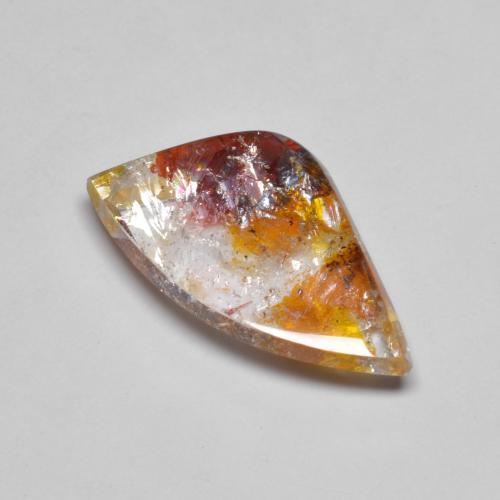 Quartzo Com Marcassita Multicolorido Natural 7.70ct, Forma extravagante, Transparente