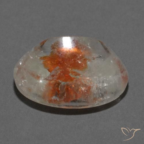 Quartzo Com Marcassita Multicolorido Natural 19.66ct, oval, Transparente