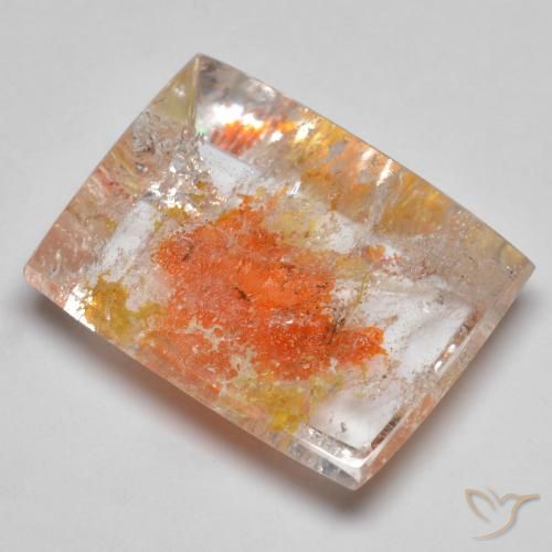 Quartzo Com Marcassita Multicolorido Natural 19.23ct, baguete, Transparente