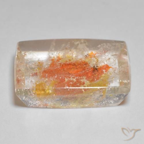 Quartzo Com Marcassita Multicolorido Natural 19.23ct, baguete, Transparente