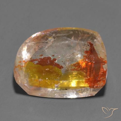 Quartzo Com Marcassita Multicolorido Natural 12.42ct, Chique, Transparente