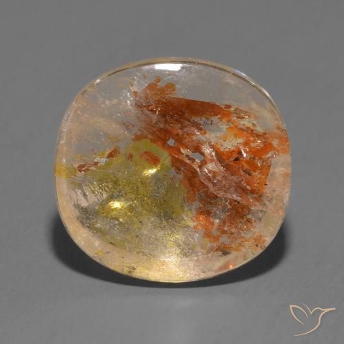 Quartzo Com Marcassita Multicolorido Natural 11.47ct, Almofada, Transparente