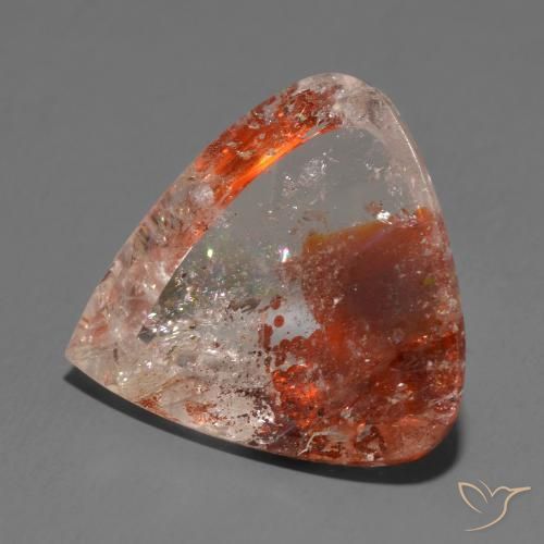 Quartzo Com Marcassita Multicolorido Natural 18.57ct, Formato de pêra, Transparente