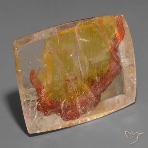 Quartzo Com Marcassita Multicolorido Natural 162.38ct, baguete, Transparente