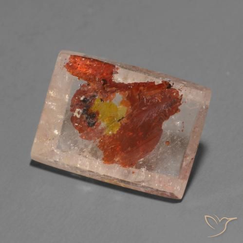 Quartzo Com Marcassita Multicolorido Natural 11.48ct, baguete, Transparente