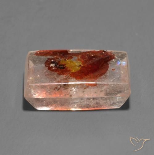 Quartzo Com Marcassita Multicolorido Natural 11.48ct, baguete, Transparente