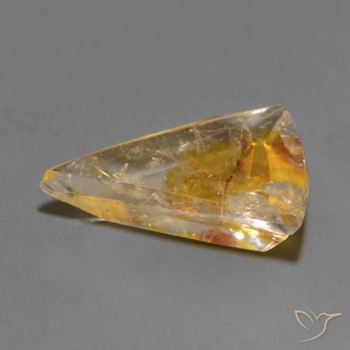 Quartzo Com Marcassita Multicolorido Natural 14.28ct, Trilhão, Transparente