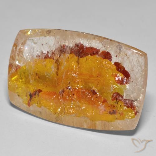 Quartzo Com Marcassita Multicolorido Natural 63.38ct, Almofada, Transparente