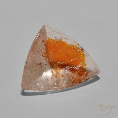 Quartzo Com Marcassita Multicolorido Natural 6.50ct, Trilhão, Transparente