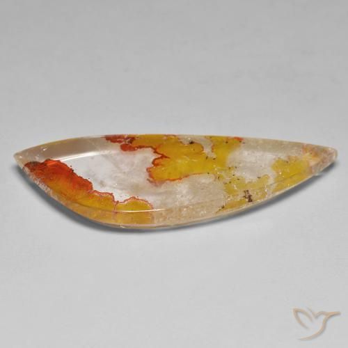 Quartzo Com Marcassita Laranja-Ouro Natural 31.30ct, Chique, Transparente