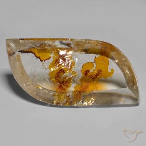 Quartzo Com Marcassita Multicolorido Natural 33.96ct, Chique, Transparente