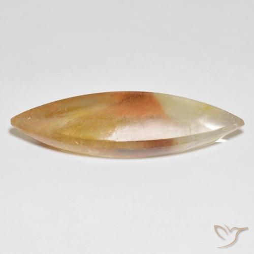 Quartzo Com Marcassita Multicolorido Natural 33.18ct, Marquesa, Transparente