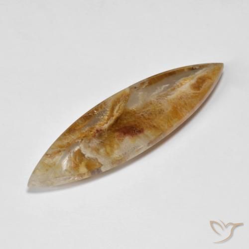Quartzo Com Marcassita Multicolorido Natural 19.87ct, Marquesa, Translúcido