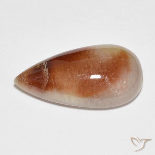 Quartzo Com Marcassita Multicolorido Natural 10.35ct, Formato de pêra, Translúcido