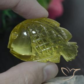 Quartzo amarelo médio Natural 90.46ct, Chique, Transparente