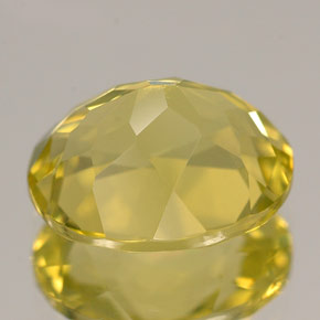 Quartzo amarelo natural 3,61ct, corte oval, VVS-VS