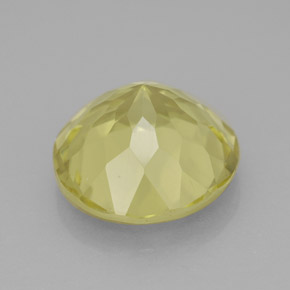 Quartzo amarelo natural 5,28ct, corte redondo, VVS-VS