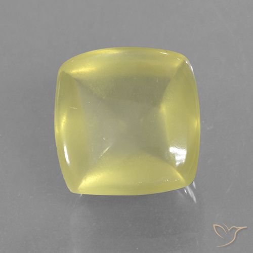 8.86ct Natural Luz amarela Quartzo, Almofada, Translúcido