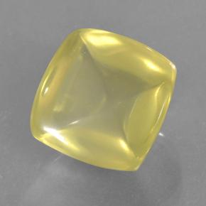 Quartzo amarelo natural 8,61ct, almofada cortada, transparente