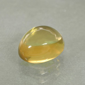 Quartzo amarelo natural 1,61ct, corte oval, transparente