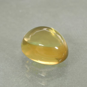 Quartzo amarelo natural 1,61ct, corte oval, transparente
