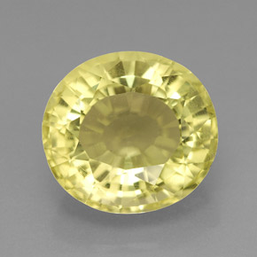 Quartzo Limão Natural 5.96ct, Corte Oval, VVS