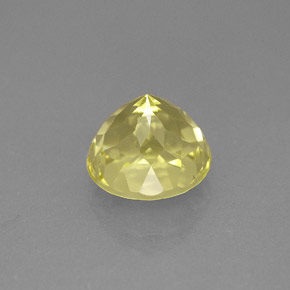 Quartzo amarelo natural 2,22ct, corte redondo, VVS
