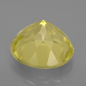 Quartzo amarelo natural 5,83ct, corte redondo, VVS